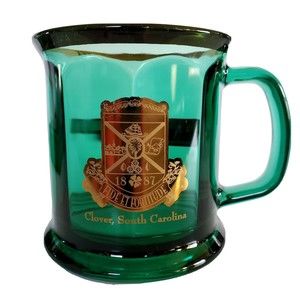 Culver Green Glass Gold Gilded Crest Huffman Industrial Aviation So Carolina Cup